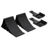 Wheel Chocks 2 pcs - Durable Plastic 25x10x11.5 cm