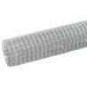 Chicken Wire Fence Galvanised Steel 25x0.5m Silver - Hipomarket