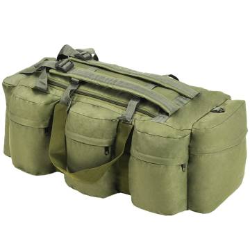 3-in-1 Army-Style Duffel Bag 90L Olive Green - Hipo Market