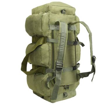 3-in-1 Army-Style Duffel Bag 90L Olive Green - Hipo Market