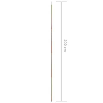 Sunshade Sail Pole 200 cm Galvanised Steel | Buy Online Now