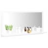 Stylish White Bathroom Mirror 80x10.5x37 cm - Hipomarket