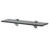 Floating Shelf Glass 40x10 cm 8 mm Colour black Size 40 x 10 cm Quantity in Package 1 Number of Pieces 