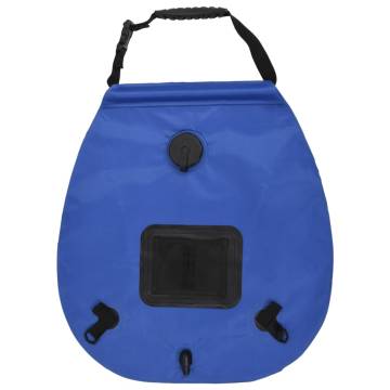 Camping Shower Bag Blue 20L PVC - Perfect for Outdoor Adventures