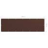 Balcony Screen Brown 90x300 cm - Waterproof Oxford Fabric