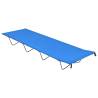 Camping Bed 180x60x19 cm Oxford Fabric and Steel Blue Colour blue Quantity in Package 1 