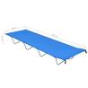 Camping Bed - Sturdy Oxford Fabric & Steel - 180x60x19 cm