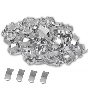 500 Dovetail Clips for Razor Wire - Galvanised Steel