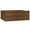 Floating Nightstand Brown Oak - Space-Saving Design 40x30x15 cm