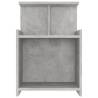 Stylish Concrete Grey Bed Cabinet - 40x35x60 cm | HipoMarket