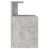 Stylish Concrete Grey Bed Cabinet - 40x35x60 cm | HipoMarket