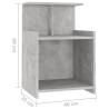 Stylish Concrete Grey Bed Cabinet - 40x35x60 cm | HipoMarket