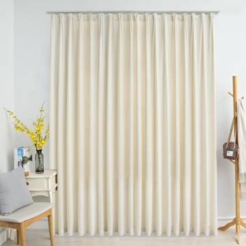 Elegant Velvet Blackout Curtain - Cream 290x245 cm | HipoMarket