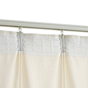 Elegant Velvet Blackout Curtain - Cream 290x245 cm | HipoMarket