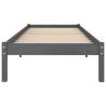 Grey Solid Wood Pine Bed Frame 90x200 cm | HipoMarket