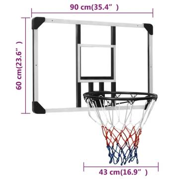 Durable Transparent Basketball Backboard 90x60 cm | Hipomarket