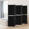 5-Panel Room Divider Black 250x200 cm Fabric Colour black Size 250 x 200 cm Number of 1 Number_of_Panels 5 