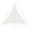 Premium White Sunshade Sail 5x6x6 m - UV & Mould Resistant HDPE