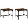 Stylish Smoked Oak Side Tables - 2 pcs | HipoMarket