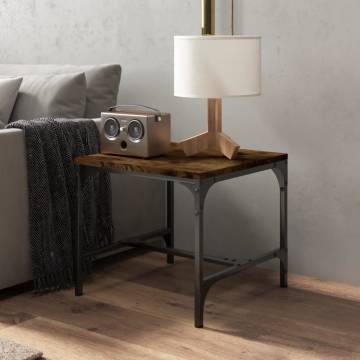 Stylish Smoked Oak Side Tables - 2 pcs | HipoMarket