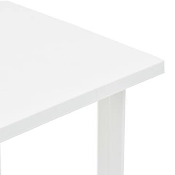 Weather-Resistant White Garden Table 80x75 cm | HipoMarket