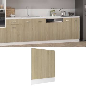 Sonoma Oak Dishwasher Panel - Durable Engineered Wood Integration