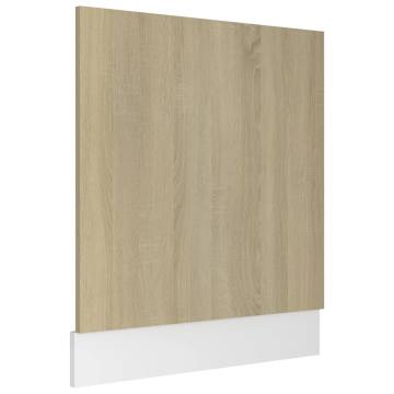 Sonoma Oak Dishwasher Panel - Durable Engineered Wood Integration