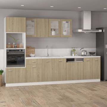 Sonoma Oak Dishwasher Panel - Durable Engineered Wood Integration