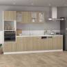 Sonoma Oak Dishwasher Panel - Durable Engineered Wood Integration