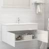 High Gloss White Sink Cabinet - 100x38.5x46 cm