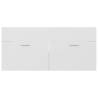 High Gloss White Sink Cabinet - 100x38.5x46 cm