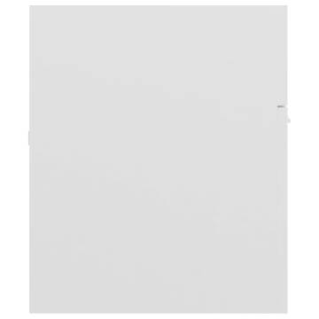 High Gloss White Sink Cabinet - 100x38.5x46 cm