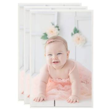 Silver Photo Frames Collage - 3 pcs 13x18cm for Table Display