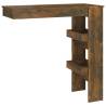 Stylish Wall Bar Table in Smoked Oak - 102x45 cm