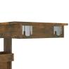 Stylish Wall Bar Table in Smoked Oak - 102x45 cm