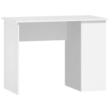 Modern White Desk 100x55x75 cm - Engineered Wood | HipoMarket