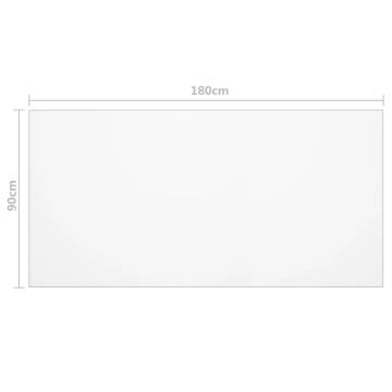 Table Protector Matt 180x90 cm - Durable PVC | HipoMarket