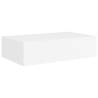 Elegant Wall-Mounted Drawer Shelves - 2 pcs White 40x23.5 cm