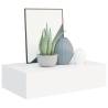 Elegant Wall-Mounted Drawer Shelves - 2 pcs White 40x23.5 cm