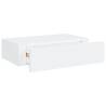 Elegant Wall-Mounted Drawer Shelves - 2 pcs White 40x23.5 cm