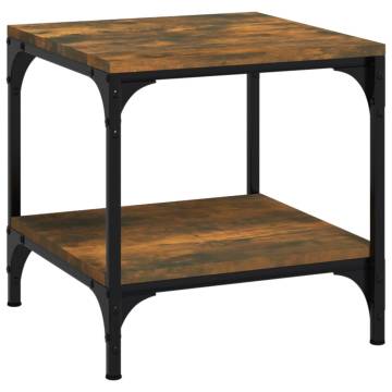 Stylish Smoked Oak Side Table - 40x40x40 cm | HipoMarket