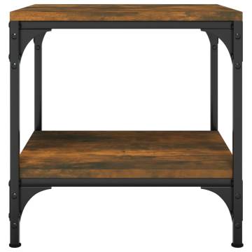 Stylish Smoked Oak Side Table - 40x40x40 cm | HipoMarket