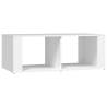 White Engineered Wood Coffee Table 100x50x36 cm - Elegant Design