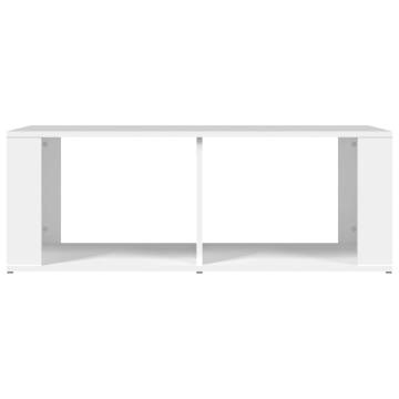 White Engineered Wood Coffee Table 100x50x36 cm - Elegant Design