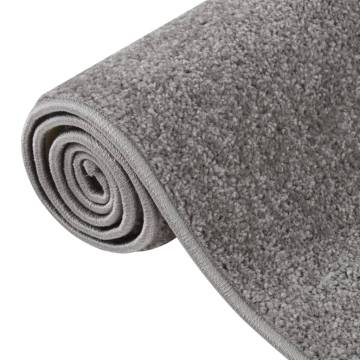 Grey Short Pile Rug 120x170 cm - Elegant Home Décor