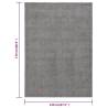 Grey Short Pile Rug 120x170 cm - Elegant Home Décor