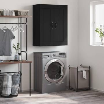 Elegant Wall Mounted Cabinet - Black 69.5x34x90 cm | Hipomarket