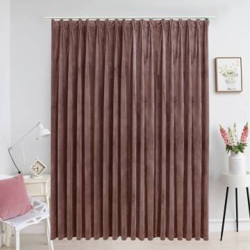 Velvet Blackout Curtain - Antique Pink 290x245 cm | HipoMarket