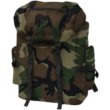 Army-Style Backpack 65L Camouflage - Durable & Practical