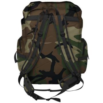 Army-Style Backpack 65L Camouflage - Durable & Practical